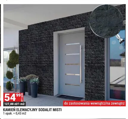 Kamień elewacyjny Sodalit Misti promocja w Merkury Market