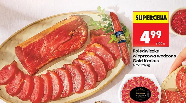 Polędwiczka wieprzowa wędzona promocja w Biedronka