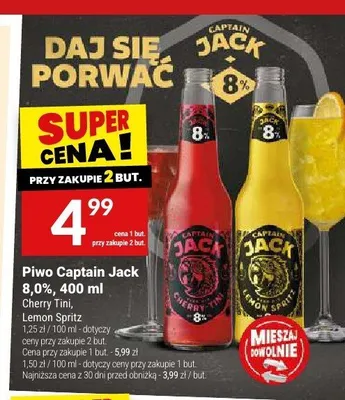 Piwo Captain Jack Lemon Spritz 8,0% promocja w Twój Market
