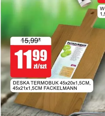 Deska termobuk Fackelmann 45x20x1,5 cm promocja w Bingo