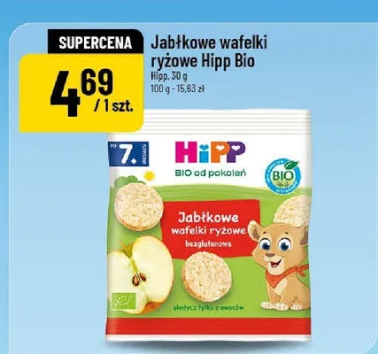Wafelki jabłkowe ryżowe Bio promocja w POLOmarket