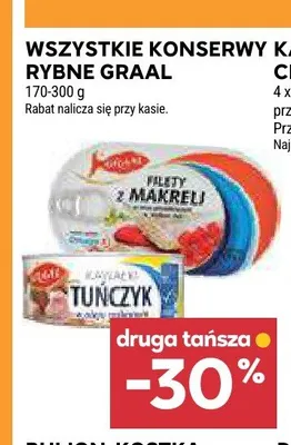 Konserwa rybna filety z makreli Graal promocja w Stokrotka