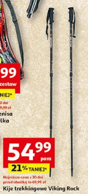 Kije trekkingowe Viking Rock promocja w Auchan