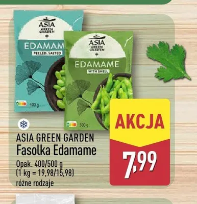 Fasolka Edamame With Shell Asia Green Garden promocja w Aldi