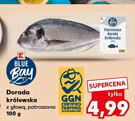 Dorada królewska z głową patroszona Blue Bay promocja w Kaufland