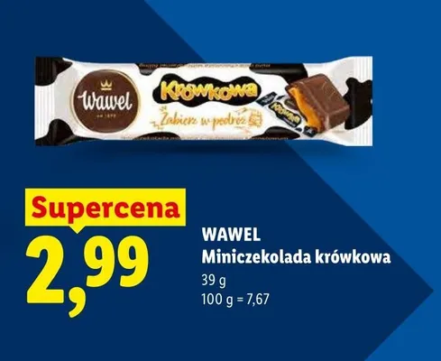 Miniczekolada krówkowa Wawel promocja w Lidl