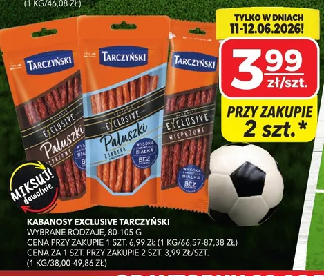 Kabanosy Exclusive Tarczyński promocja w Top Market
