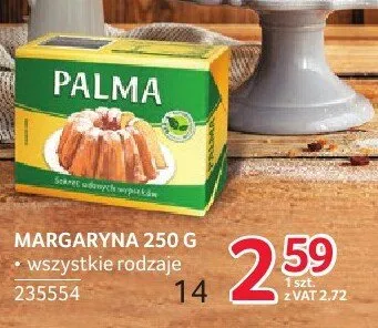 Margaryna Palma wszystkie rodzaje 235554 promocja w Selgros
