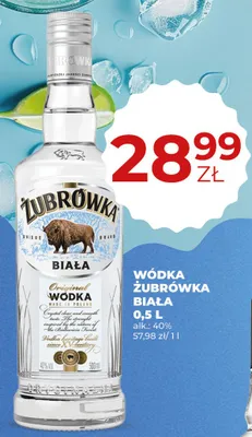 Wódka Żubrówka Biała 40% promocja w Duży Ben
