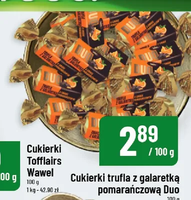 Cukierki trufla z galaretką pomarańczową Duo promocja w POLOmarket