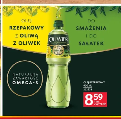 Olej rzepakowy z oliwą z oliwek OLIWIER promocja w Selgros