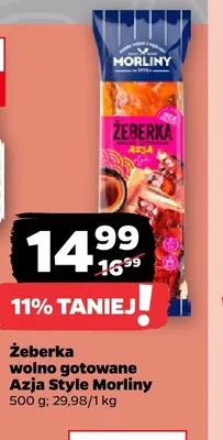 Żeberka wolno gotowane Azja Style Morliny promocja w Netto