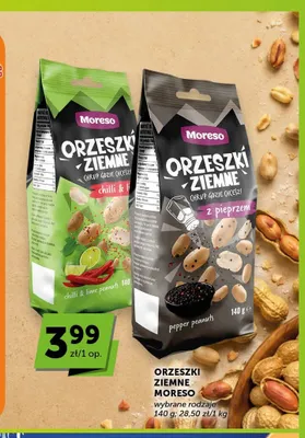 Orzeszki ziemne Moreso z pieprzem promocja w Groszek