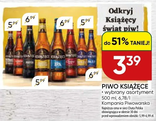 Piwo książęce promocja w Chata Polska
