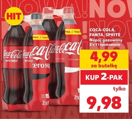 Napój gazowany Coca-Cola 2-pak promocja w Kaufland