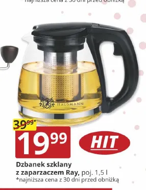 Dzbanek szklany z zaparzaczem Ray 1,5 l Karl Hausmann promocja w Prymus AGD