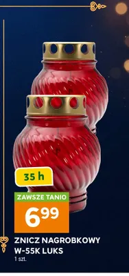 Znicz nagrobkowy W-55K Luks promocja w Stokrotka