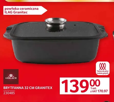 Brytfanna 32 cm Granitex Gerlach promocja w Selgros