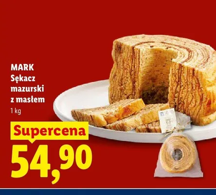 Sękacz mazurski z masłem Mark promocja w Lidl