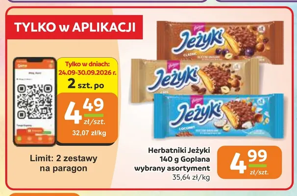 Herbatniki Jeżyki Goplana promocja w Gama