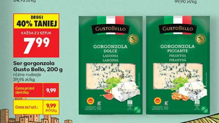 Ser gorgonzola Dolce Gusto Bello promocja w Biedronka