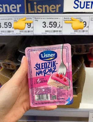 Śledzik na raz w sosie z żurawiną promocja w Dino