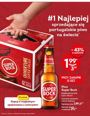 Piwo Super Bock mini promocja w Żabka