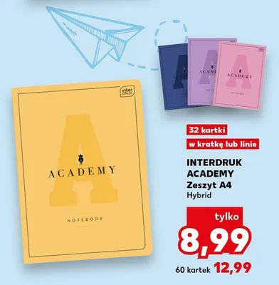 Zeszyt A4 Hybrid Interdruk Academy 32 kartki w kratkę promocja w Kaufland