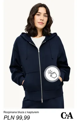 Rozpinana bluza z kapturem C & A C&A promocja w C&A