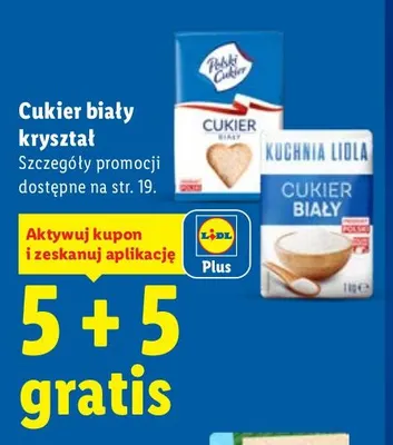 Cukier biały kryształ promocja w Lidl