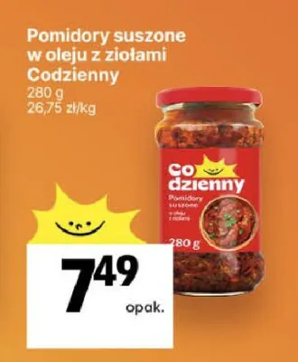 Pomidory suszone w oleju z ziołami Codzienny promocja w Delikatesy Centrum
