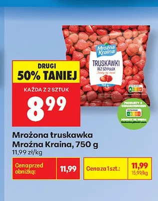 Mrożona truskawka Mroźna Kraina promocja w Biedronka