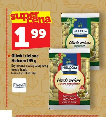 Oliwki zielone z pastą paprykową Helcom promocja w TOPAZ