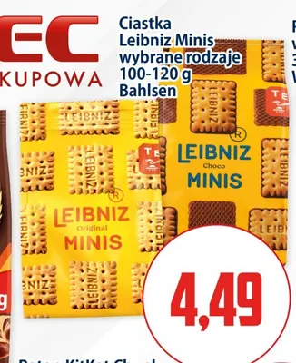 Ciastka Leibniz Minis Choco Bahlsen promocja w Kupiec