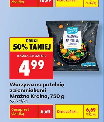 Warzywa na patelnię z ziemniakami Mroźna Kraina promocja w Biedronka
