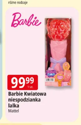 Barbie Kwiatowa niespodzianka lalka Mattel promocja w Leclerc
