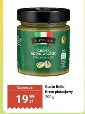 Krem pistacjowy promocja w Biedronka