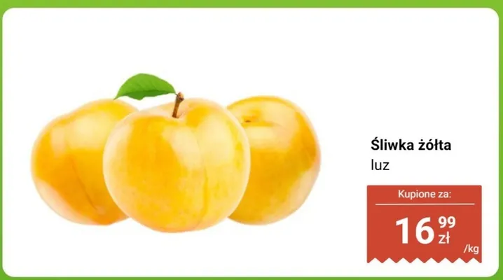 Śliwka żółta luz promocja w Biedronka