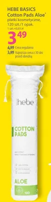 Płatki kosmetyczne Cotton Pads Aloe promocja w Hebe