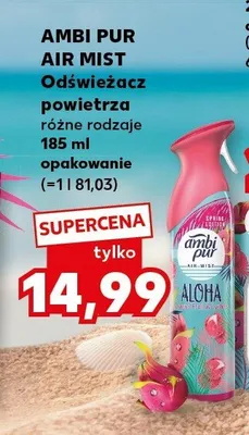 Odświeżacz powietrza Ambi Pur Air Mist promocja w Kaufland