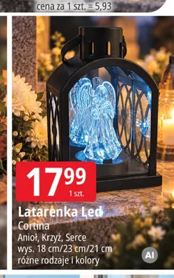 Latarenka LED Krzyż Cortina promocja w Leclerc