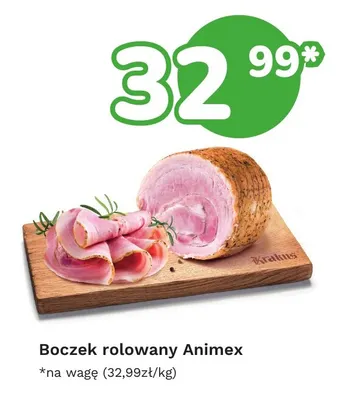 Boczek rolowany Animex promocja w Limonka