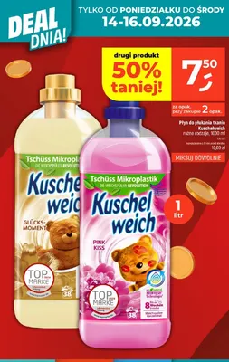 Płyn do płukania tkanin Kuschelweich Pink Kiss promocja w Dealz