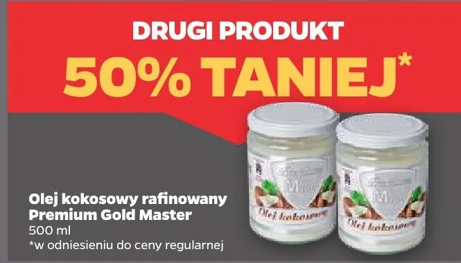 Olej kokosowy rafinowany Premium Gold Master promocja w Netto
