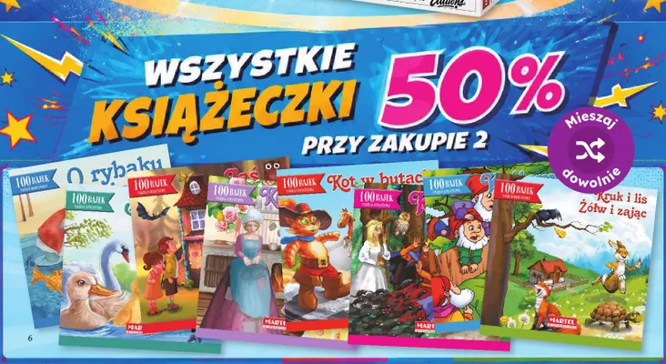 Książeczka 100 Bajek Naszego Dzieciństwa Kot w butach promocja w Dino