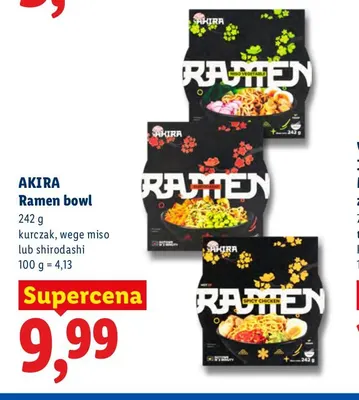 Ramen bowl wege miso Akira promocja w Lidl