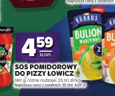 Sos pomidorowy do pizzy Łowicz promocja w Stokrotka