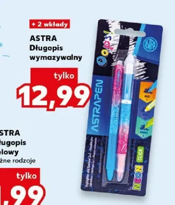 Długopis wymazywalny Astra Oops! promocja w Kaufland