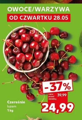 Czereśnie luzem promocja w Kaufland
