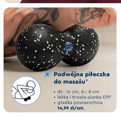 Podwójna piłeczka do masażu Spokey promocja w Biedronka